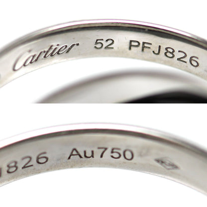 CARTIER カルティエ K18WG ホワイトゴールド セラミック トリニティ リング・指輪 B4234152 12号 52 6.3g レディース【中古】【美品】