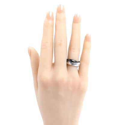 CARTIER カルティエ K18WG ホワイトゴールド セラミック トリニティ リング・指輪 B4234152 12号 52 6.3g レディース【中古】【美品】