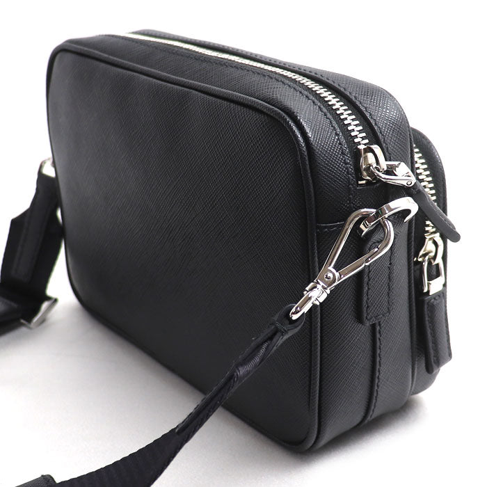 PRADA プラダ サフィアーノ トラベル ショルダーバッグ ブラック 2VH170_9Z2_F0002_V_OOO IC ユニセックス【中古】【美品】