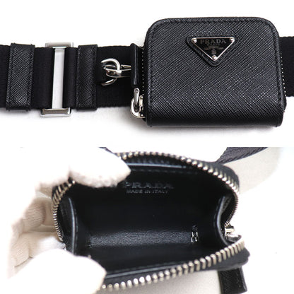 PRADA プラダ サフィアーノ トラベル ショルダーバッグ ブラック 2VH170_9Z2_F0002_V_OOO IC ユニセックス【中古】【美品】