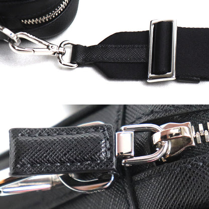 PRADA プラダ サフィアーノ トラベル ショルダーバッグ ブラック 2VH170_9Z2_F0002_V_OOO IC ユニセックス【中古】【美品】
