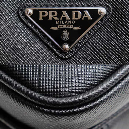 PRADA プラダ サフィアーノ トラベル ショルダーバッグ ブラック 2VH170_9Z2_F0002_V_OOO IC ユニセックス【中古】【美品】