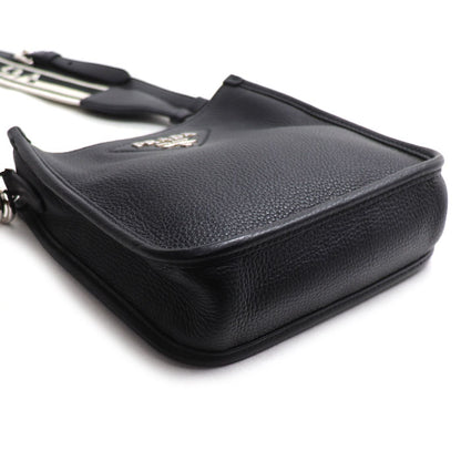 PRADA プラダ ヴィッテロダイノ ショルダーバッグ ブラック 1BH191 レディース【中古】【美品】