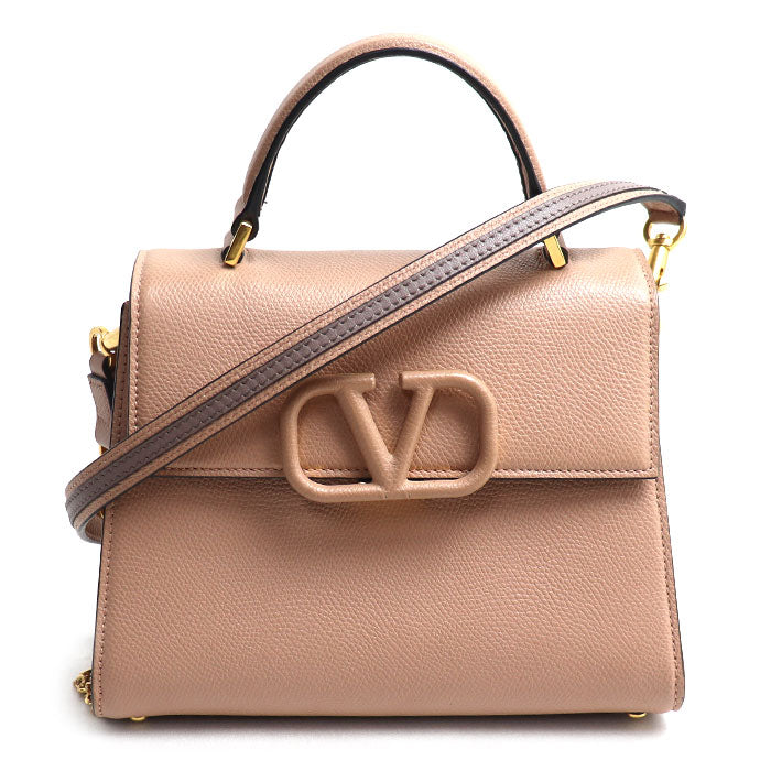 Valentino Garavani ヴァレンティノ・ガラヴァーニ Vスリング 2Wayショルダーバッグ ベビーピンク 5W2B0F53KGW_46R IC レディース【中古】