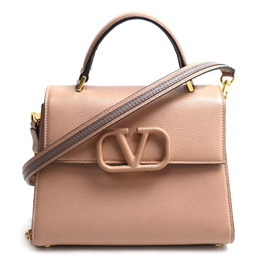 Valentino Garavani ヴァレンティノ・ガラヴァーニ Vスリング 2Wayショルダーバッグ ベビーピンク 5W2B0F53KGW_46R IC レディース【中古】