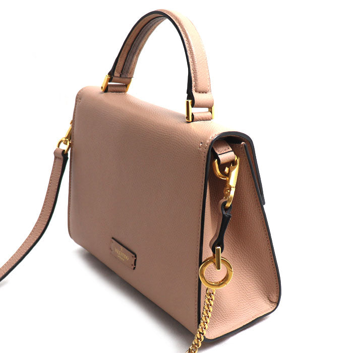Valentino Garavani ヴァレンティノ・ガラヴァーニ Vスリング 2Wayショルダーバッグ ベビーピンク 5W2B0F53KGW_46R IC レディース【中古】