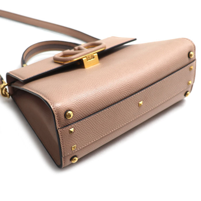 Valentino Garavani ヴァレンティノ・ガラヴァーニ Vスリング 2Wayショルダーバッグ ベビーピンク 5W2B0F53KGW_46R IC レディース【中古】