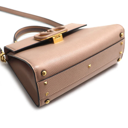 Valentino Garavani ヴァレンティノ・ガラヴァーニ Vスリング 2Wayショルダーバッグ ベビーピンク 5W2B0F53KGW_46R IC レディース【中古】