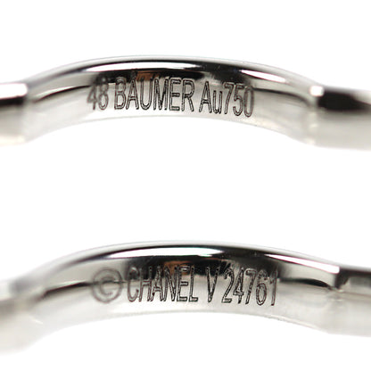 CHANEL シャネル K18WG ホワイトゴールド カメリア 1P ダイヤ リング・指輪 ダイヤモンド 8号 48 2.3g レディース【中古】【美品】