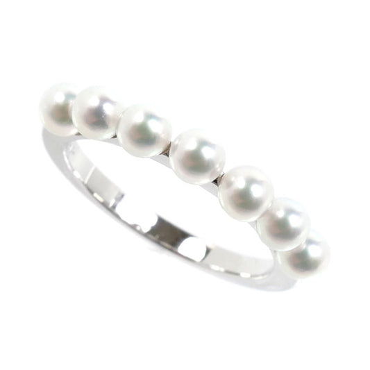 MIKIMOTO ミキモト K18WG ホワイトゴールド リング・指輪 PR-1426 パール約3.5mm 11号 3.0g レディース【中古】【美品】