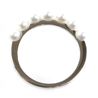 MIKIMOTO ミキモト K18WG ホワイトゴールド リング・指輪 PR-1426 パール約3.5mm 11号 3.0g レディース【中古】【美品】