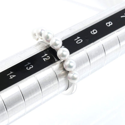 MIKIMOTO ミキモト K18WG ホワイトゴールド リング・指輪 PR-1426 パール約3.5mm 11号 3.0g レディース【中古】【美品】