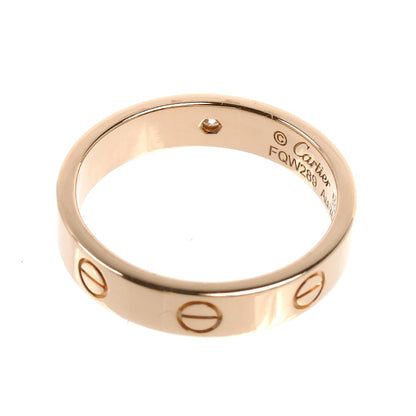 CARTIER カルティエ K18PG ピンクゴールド ミニラブ 1P ダイヤ リング・指輪 B4050753 ダイヤモンド 13号 53 4.5g レディース【中古】【美品】