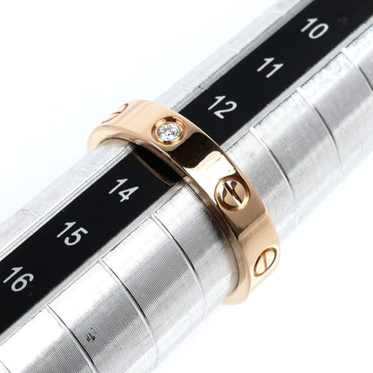 CARTIER カルティエ K18PG ピンクゴールド ミニラブ 1P ダイヤ リング・指輪 B4050753 ダイヤモンド 13号 53 4.5g レディース【中古】【美品】