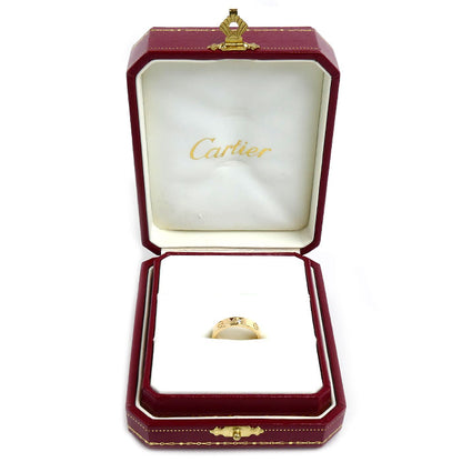 CARTIER カルティエ K18YG イエローゴールド ミニラブ 1Pダイヤ リング・指輪 B4056151 11号 51 4.5g レディース【中古】【美品】