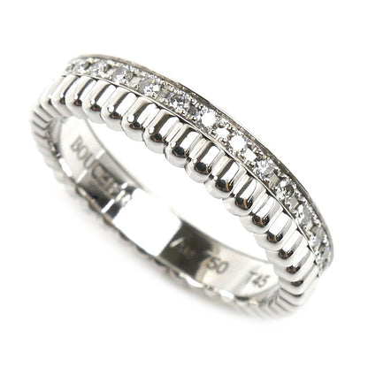 Boucheron ブシュロン K18WG ホワイトゴールド キャトル ラディアント ハーフ フルパヴェ リング・指輪 JAL0022645 ダイヤモンド 5号 45 3.0g レディース【中古】【美品】