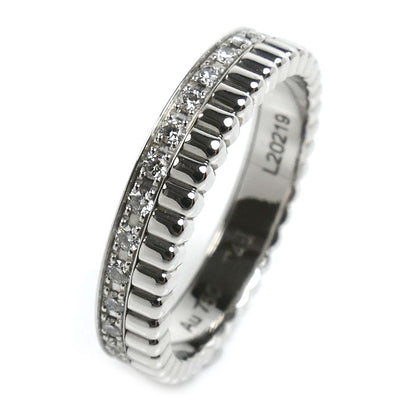 Boucheron ブシュロン K18WG ホワイトゴールド キャトル ラディアント ハーフ フルパヴェ リング・指輪 JAL0022645 ダイヤモンド 5号 45 3.0g レディース【中古】【美品】
