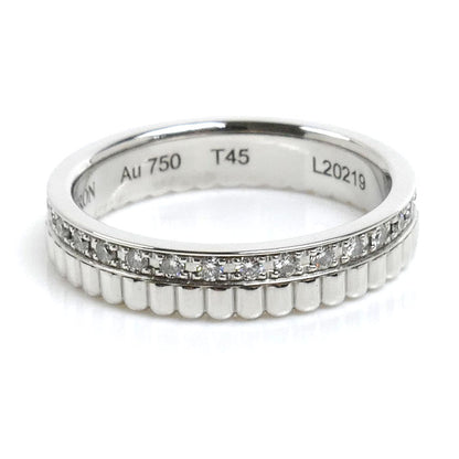 Boucheron ブシュロン K18WG ホワイトゴールド キャトル ラディアント ハーフ フルパヴェ リング・指輪 JAL0022645 ダイヤモンド 5号 45 3.0g レディース【中古】【美品】