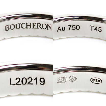 Boucheron ブシュロン K18WG ホワイトゴールド キャトル ラディアント ハーフ フルパヴェ リング・指輪 JAL0022645 ダイヤモンド 5号 45 3.0g レディース【中古】【美品】