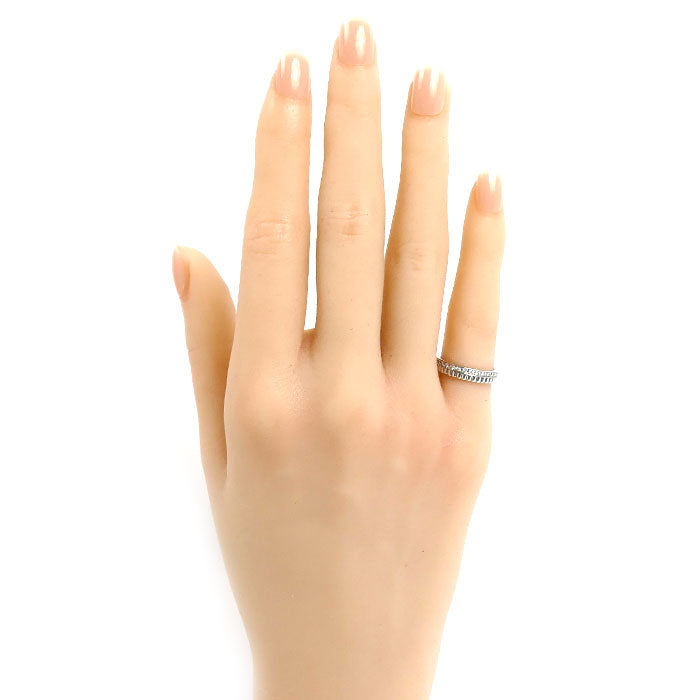 Boucheron ブシュロン K18WG ホワイトゴールド キャトル ラディアント ハーフ フルパヴェ リング・指輪 JAL0022645 ダイヤモンド 5号 45 3.0g レディース【中古】【美品】