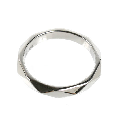 Boucheron ブシュロン Pt950プラチナ ファセット ダイヤ ミディアム リング・指輪 JAL00090 ダイヤモンド 9号 49 4.2g レディース【中古】【美品】