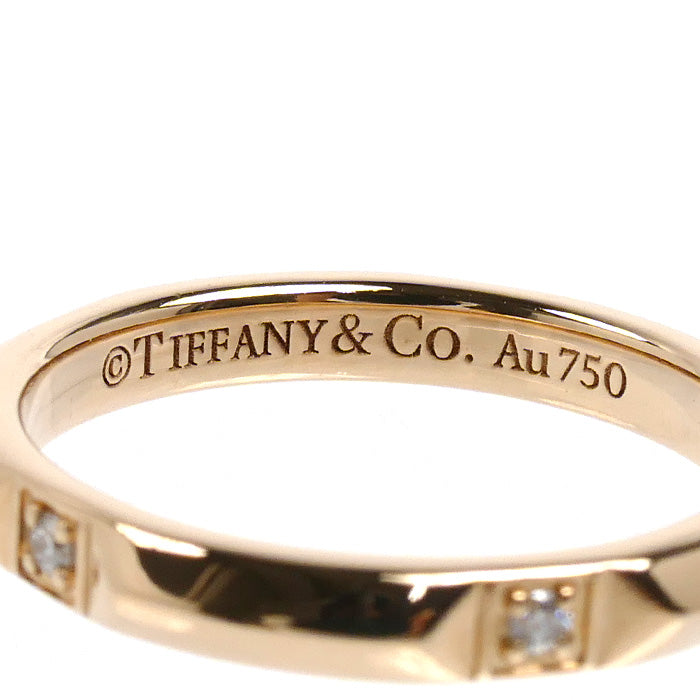 TIFFANY&Co. ティファニー K18PG ピンクゴールド トゥルーバンド ダイヤ リング・指輪 67134176 ダイヤモンド 9号 2.9g レディース【中古】【美品】