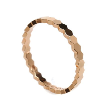 Chaumet ショーメ K18PG ピンクゴールド ビーマイラブ ハニカム リング・指輪 081931 15.5号 56 2.0g レディース【中古】【美品】