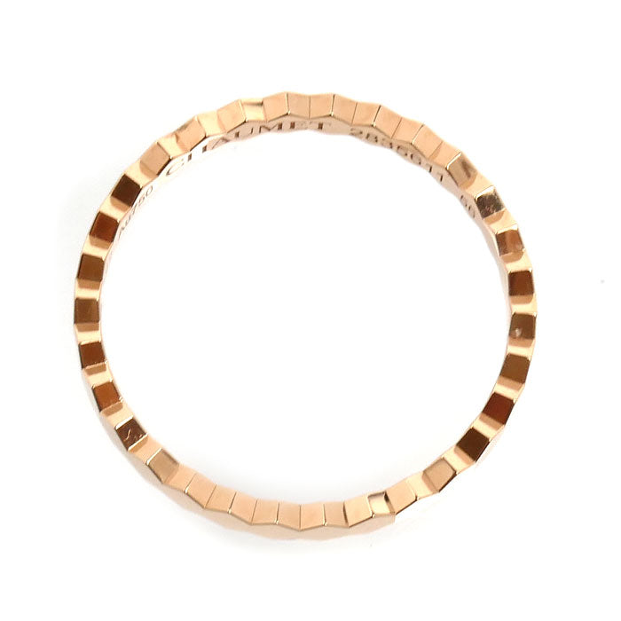 Chaumet ショーメ K18PG ピンクゴールド ビーマイラブ ハニカム リング・指輪 081931 15.5号 56 2.0g レディース【中古】【美品】