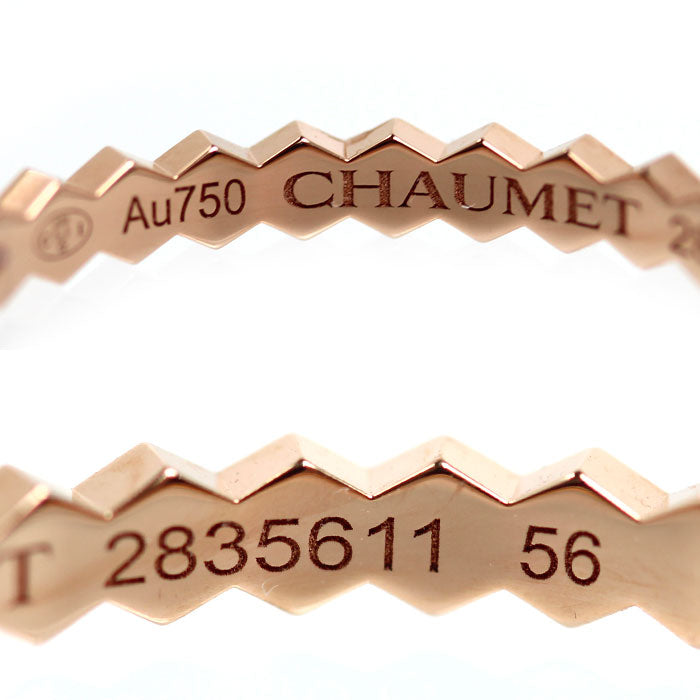 Chaumet ショーメ K18PG ピンクゴールド ビーマイラブ ハニカム リング・指輪 081931 15.5号 56 2.0g レディース【中古】【美品】