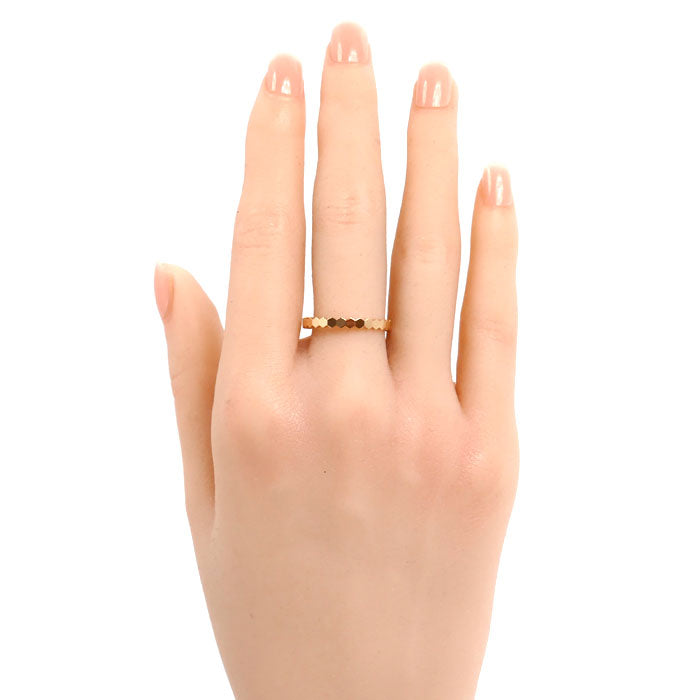 Chaumet ショーメ K18PG ピンクゴールド ビーマイラブ ハニカム リング・指輪 081931 15.5号 56 2.0g レディース【中古】【美品】