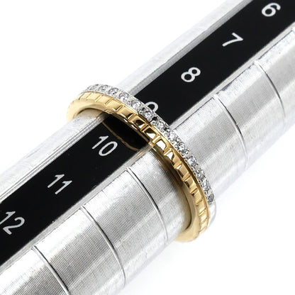 4℃ ヨンドシー K18YG イエローゴールド Pt950プラチナ リング・指輪 142212245101 ダイヤモンド 9号 3.3g レディース【中古】【美品】
