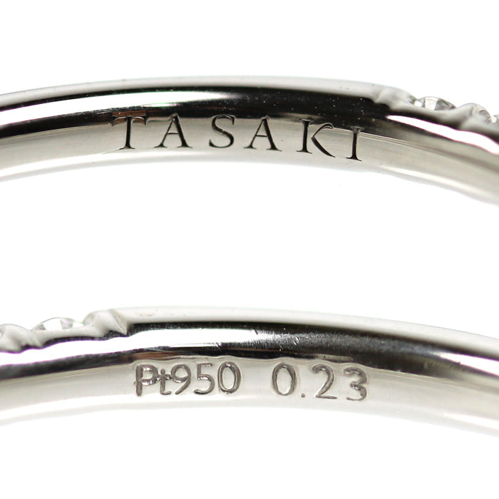 TASAKI タサキ Pt950プラチナ ブリッランテ ハーフエタニティ 16 リング・指輪 RD-F2277-PT950 ダイヤモンド0.23ct 9号 2.0g レディース【中古】【美品】