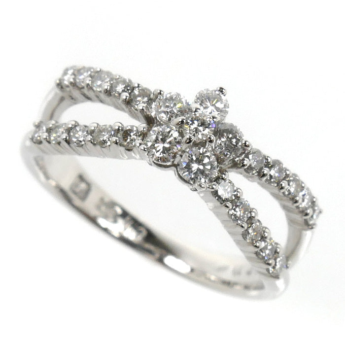 Ponte Vecchio ポンテヴェキオ K18WG ホワイトゴールド リング・指輪 ダイヤモンド0.46ct 9号 3.4g レディース【中古】【美品】