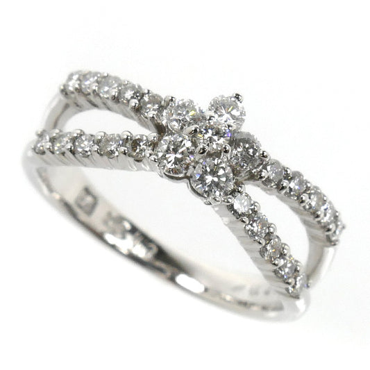 Ponte Vecchio ポンテヴェキオ K18WG ホワイトゴールド リング・指輪 ダイヤモンド0.46ct 9号 3.4g レディース【中古】【美品】