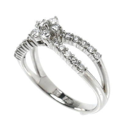 Ponte Vecchio ポンテヴェキオ K18WG ホワイトゴールド リング・指輪 ダイヤモンド0.46ct 9号 3.4g レディース【中古】【美品】