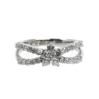 Ponte Vecchio ポンテヴェキオ K18WG ホワイトゴールド リング・指輪 ダイヤモンド0.46ct 9号 3.4g レディース【中古】【美品】