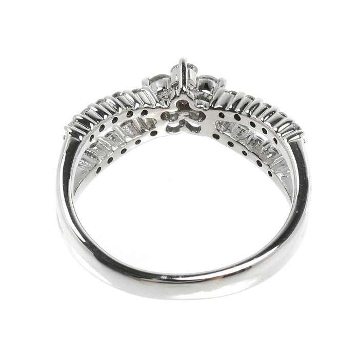 Ponte Vecchio ポンテヴェキオ K18WG ホワイトゴールド リング・指輪 ダイヤモンド0.46ct 9号 3.4g レディース【中古】【美品】