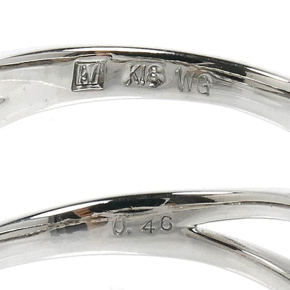 Ponte Vecchio ポンテヴェキオ K18WG ホワイトゴールド リング・指輪 ダイヤモンド0.46ct 9号 3.4g レディース【中古】【美品】