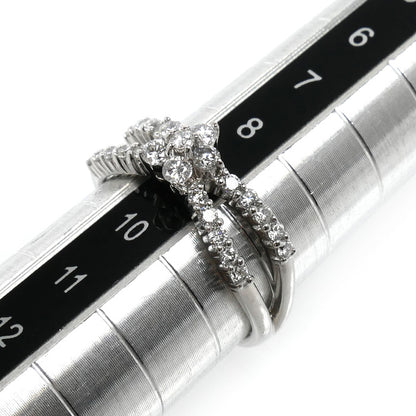 Ponte Vecchio ポンテヴェキオ K18WG ホワイトゴールド リング・指輪 ダイヤモンド0.46ct 9号 3.4g レディース【中古】【美品】