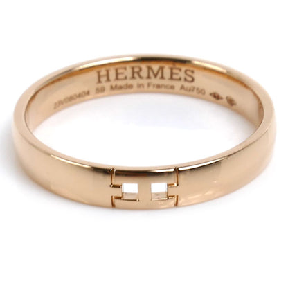 HERMES エルメス K18PG ピンクゴールド ヘラクレス リング・指輪 H119851B 00059 18.5号 59 3.7g レディース【中古】【美品】
