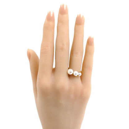 STAR JEWELRY スタージュエリー K18YG イエローゴールド リング・指輪 パール約4.5～7.0mm 7号 3.1g レディース【中古】