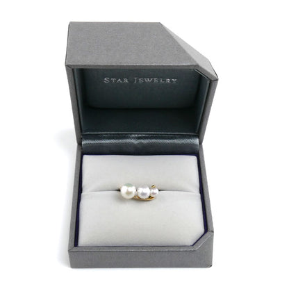 STAR JEWELRY スタージュエリー K18YG イエローゴールド リング・指輪 パール約4.5～7.0mm 7号 3.1g レディース【中古】