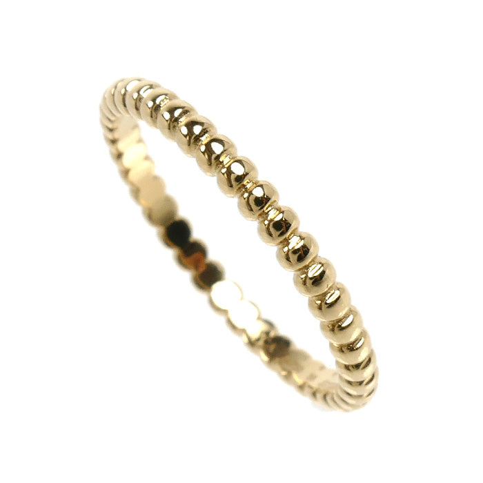 Van Cleef & Arpels ヴァンクリーフ＆アーペル K18YG イエローゴールド ペルレ リング・指輪 VCARN95Q56 15.5号 56 2.2g レディース【中古】【美品】