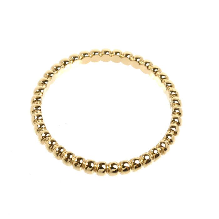 Van Cleef & Arpels ヴァンクリーフ＆アーペル K18YG イエローゴールド ペルレ リング・指輪 VCARN95Q56 15.5号 56 2.2g レディース【中古】【美品】