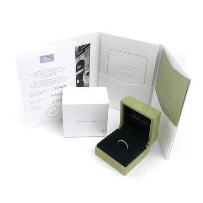 Van Cleef & Arpels ヴァンクリーフ＆アーペル K18YG イエローゴールド ペルレ リング・指輪 VCARN95Q56 15.5号 56 2.2g レディース【中古】【美品】