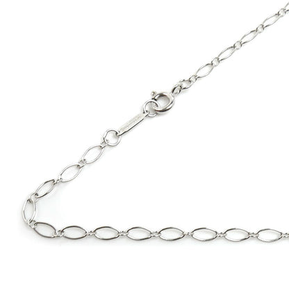 TIFFANY&Co. ティファニー K18WG ホワイトゴールド オーバルリンク ネックレス 3.0g 45cm レディース【中古】