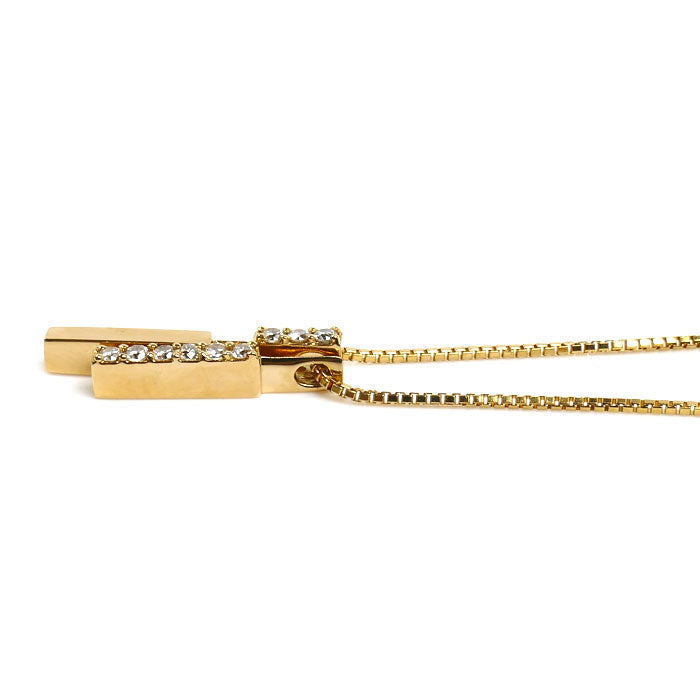 STAR JEWELRY スタージュエリー K18YG イエローゴールド ネックレス ダイヤモンド0.09ct 3.0g 39.5cm レディース【中古】