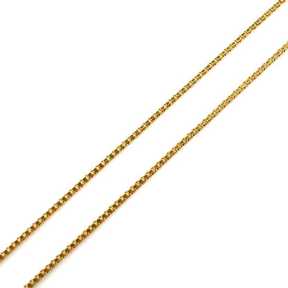 STAR JEWELRY スタージュエリー K18YG イエローゴールド ネックレス ダイヤモンド0.09ct 3.0g 39.5cm レディース【中古】