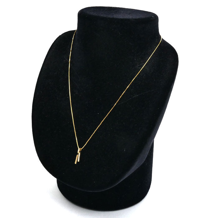 STAR JEWELRY スタージュエリー K18YG イエローゴールド ネックレス ダイヤモンド0.09ct 3.0g 39.5cm レディース【中古】