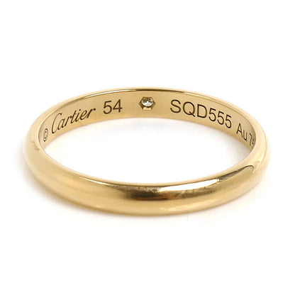 CARTIER カルティエ K18YG イエローゴールド 1895 ウェディング 1Pダイヤ リング・指輪 B4057654 ダイヤモンド 14号 54 2.5g レディース【中古】